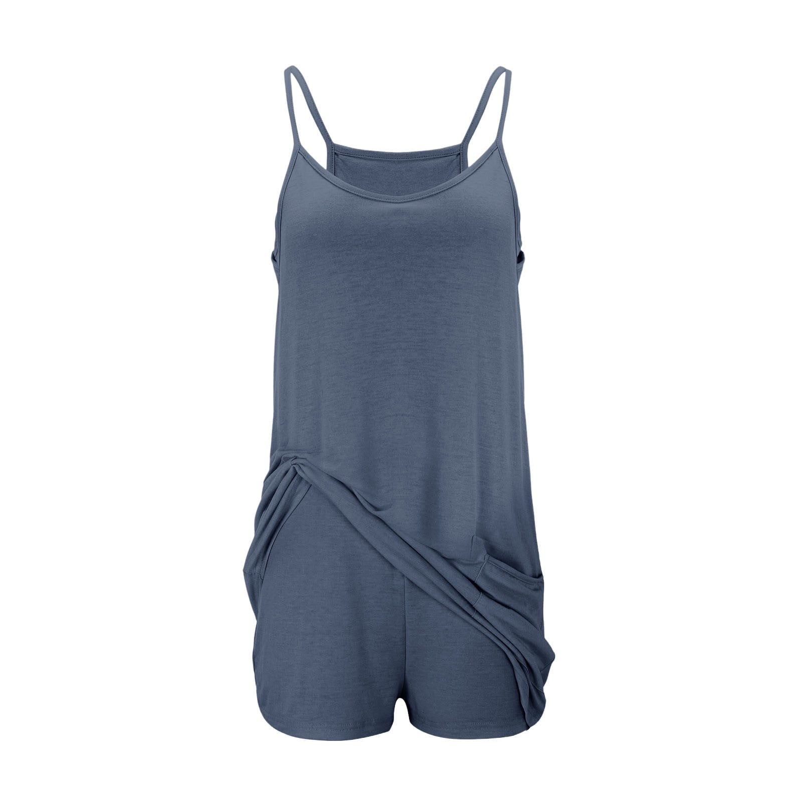 GILIGEGE Womens Athletic Dress Hot Shot Mini Dress Built In Shorts Summer Workout Romper Dress 2025 Trendy Outfit Workout Romper Dress with Shorts Sleeveless Spaghetti Straps Athletic Vacation