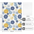 thumbnail image 2 of 4 Pcs Geometric Flower and Dahlia White Funny Kitchen Towels, Microfiber Dish Towels, Kitchen Tea Towels Set 18" X 26", 2 of 6