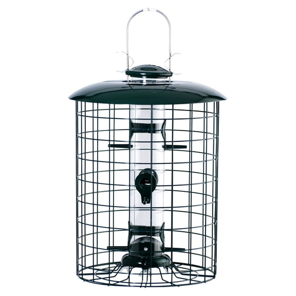 WoodLink Squirrel Proof Caged Tube Bird Feeder