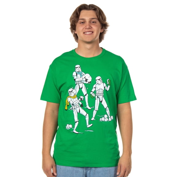 Star Wars Shirt Men's Stormtrooper Snowball Fight Short Sleeve Tee