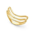 thumbnail image 1 of 14k Yellow Italian Gold Domed Curved High Polish Semanario Ring 6mm, 1 of 1