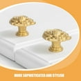 thumbnail image 7 of Masteelf Golden Brass Rose Flower Drawer Knobs for Cabinet with Elegant French Design and Craftsmanship 2 Pieces, 7 of 7