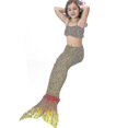 thumbnail image 2 of Traje de baño para niñas, conjunto de Bikini con cola de sirena, trajes de juego de rol, trajes de baño, Aorange8-9 años, 2 of 5