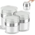 thumbnail image 1 of Cream Jar  New Empty Airless Cosmetic Container The Best Refillable Container for Creams  Gels & Lotions Leak Proof Portable Travel Size Container, 1 of 8