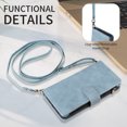 thumbnail image 2 of Dteck for iPhone 15 Pro Wallet Case, Crossbody Phone Purse with Card Holder for Women Men, Soft PU Leather Zipper Carry Cover with Shoulder Strap for iPhone 15 Pro,Light Blue, 2 of 6