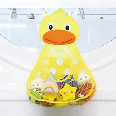 Baby Bathtub Toy Mesh Duck Storage Bag Organizer Holder Bathroom