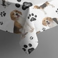 thumbnail image 5 of Beagle Dog and Footprints Square Tablecloth,Waterproof Square Table Cover,Wipeable Spillproof Washable Table Cover for Home Kitchen Party Decor 60"x60"(152x152cm), 5 of 6