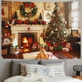 thumbnail image 2 of Christmas Wall Tapestry Fireplace Stocking Tapestries Tree Gift Box Tapestry Snow Man Reindeer Tapestry Colorful Backdrop Tapestry for Bedroom Aesthetic  ，Multiple specifications, 2 of 6