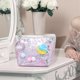 thumbnail image 2 of Vogacara Bolsa de maquillaje impermeable con cierre de cremallera, bolsa de almacenamiento de cosméticos de PU, lápices labiales, bolígrafos, Bolsas de maquillaje, 2 of 6