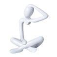 thumbnail image 4 of simhoa Thinker Abstract Statue Art Crafts for Table Centerpiece Bedroom Living Room White, 4 of 8