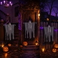 thumbnail image 5 of 1 Pcs Hanging Halloween Skeleton Ghosts Outdoor Decoration, Grim Reapers for Best Halloween Outdoor Decorations, Haunteds House Prop, Party Supplies (White), 5 of 7