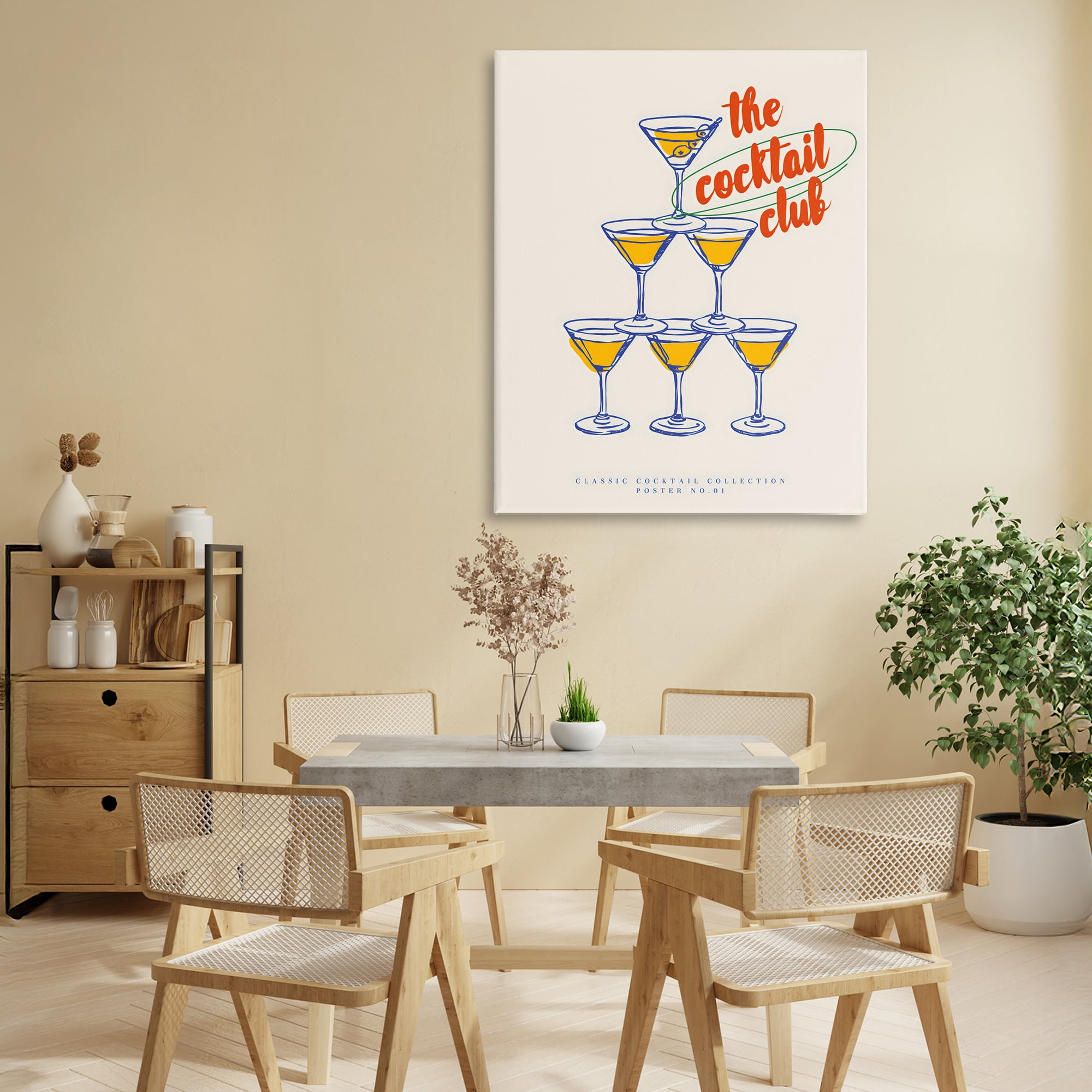 Stupell Industries Tower Toast Cocktail Club Canvas Wall Art, design by The Prints Vibe