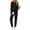 Black, variant on Two Piece Sets for Women Lounge Sets Casual Long Sleeve Tops and Long Pants Vacation Travel Fall Outfits Pajama Sets