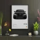 thumbnail image 5 of Póster de coche de lujo en blanco y negro pop Estética Supercar Sports Car F80 M3 M140 GTR Impresión en lienzo Arte de pared Decoración de garaje, 5 of 5