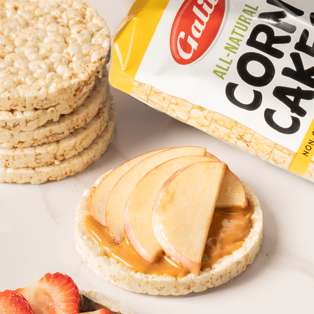 Galil Thin All-Natural Corn Cakes with Sea Salt, Vegan & Gluten Free Snacks, Low Salt Snacks, 3.5 oz Pack (18 Count)