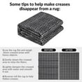 thumbnail image 2 of Tzou Washable Area Rugs 10x13 for Living Room, Low Pile Braid Print Indoor Carpet with Non-Slip Backing for Playroom(Black), 2 of 7