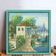 thumbnail image 2 of Hilo Algodón Bordado Punto Cruz Impreso 14 Quilates Con Vista A La Bahía 36x36cm, 2 of 9