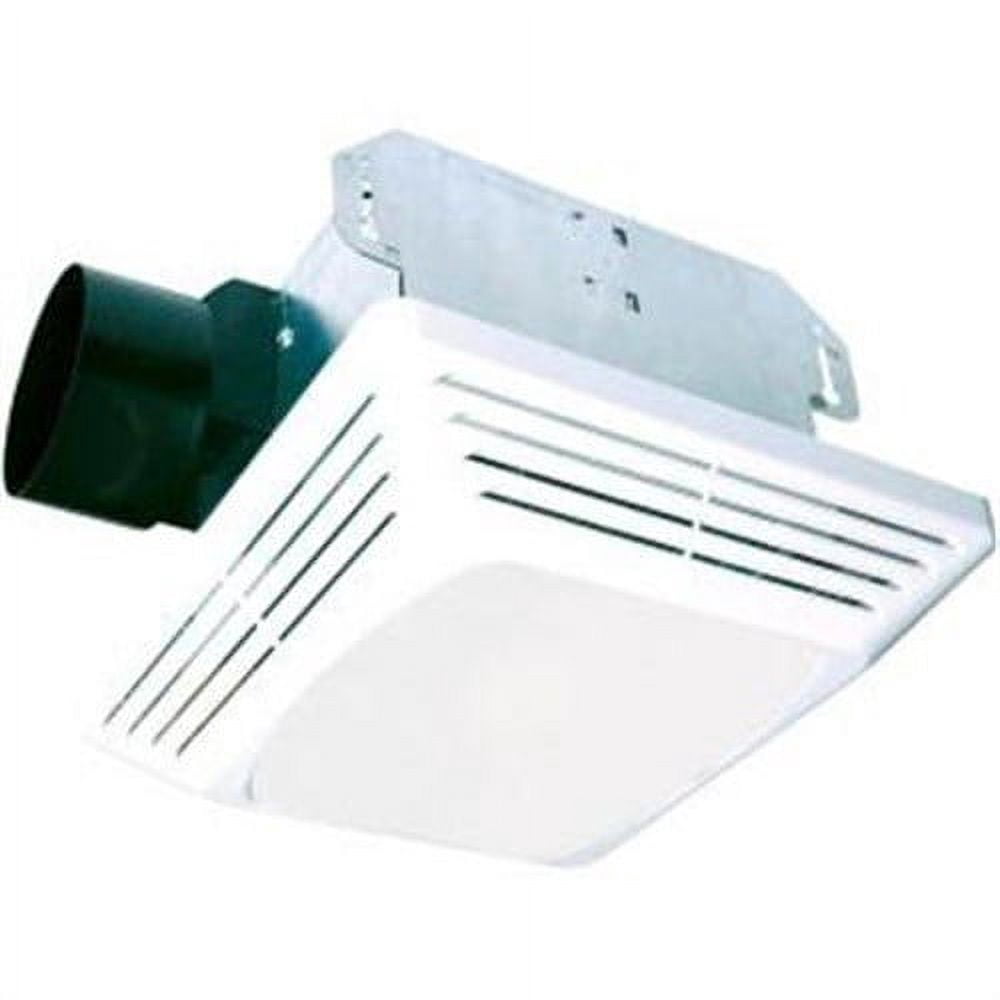 Air King ASLC Series ASLC70 Exhaust Fan with Light, 1.6 A, 120 V, 70 cfm Air, 4 sones, 4 in Duct, White