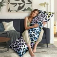 thumbnail image 5 of Leopard Print Body Pillow Cover – Soft & Breathable, Hidden Zipper, 20"x54", Fashion Animal Print – Cheetah & Tropical Spots, Perfect Gift for Side Sleepers, Pregnancy, Modern Home Decor, 5 of 7