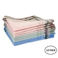 thumbnail image 4 of Tzgsonp Men's Cotton Handkerchiefs 12 pcs 100% Pure Cotton Pocket Square Hankies/Pocket Handkerchiefs For Men 15 x 15 inch, 4 of 5