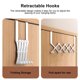 thumbnail image 5 of Ganchos retráctiles para puerta, colgadores de pared, sin taladros, diseño moderno, para dormitorio, almacenamiento de ropa, organizador que ahorra espacio Blahzhy, 5 of 7