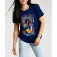 thumbnail image 2 of Jimi Hendrix Women's House Burning Down Distressed Graphic Vintage Tee T-Shirt (Small, Blue), 2 of 3