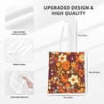 thumbnail image 2 of Canvas Bag Tote Bag Shopping Bag 16×15in Can Be Carried By Hand And Can Be Used For Daily Travel Such As Shopping And Going To Work Groovy Flowers, 2 of 8