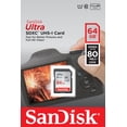 thumbnail image 5 of SanDisk 64GB Ultra SXHC UHS-I Memory Card - 80MB/s, C10, Full HD, SD Card - SDSDUNC-064G-GN6IN, 5 of 7