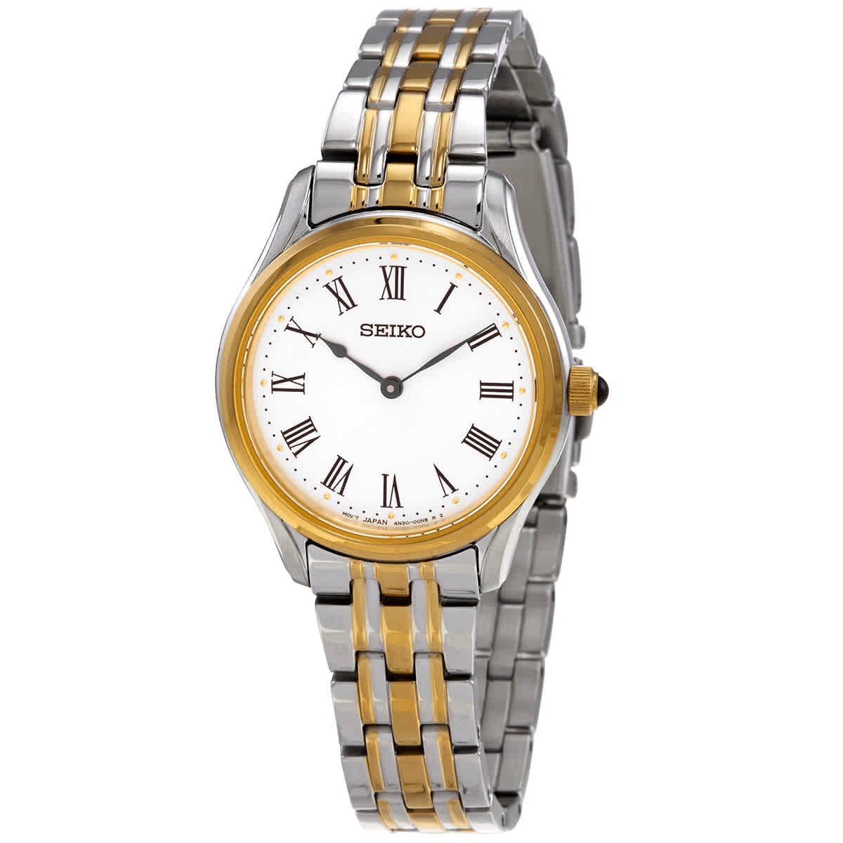 Seiko Ladies Watch SWR066: Light Champagne Dial, Gold Hands Seiko Ladies Watch SWR066: Light Champagne Dial, Gold Hands