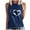 Navy, variant on XMMSWDLA Womens Tank Tops Crew Neck Solid Color Casual Loose Fit Summer Sleeveless Basic Tee Shirts Blouse Green Gym Tank Tops Woman