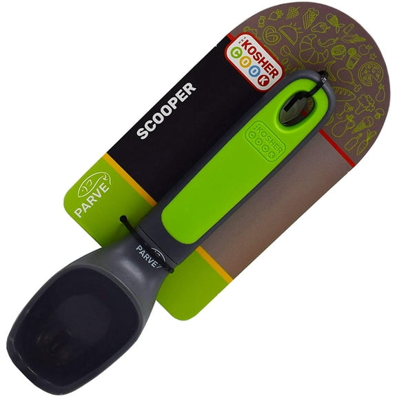 The Kosher Cook, Silione Scoop Ice Cream Scooper - Green