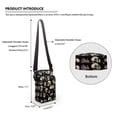 thumbnail image 6 of HELLHERO 4.33"x1.97"x7.09" Small Crossbody Purse, Adults with Unique Gift Daisy Pattern, 6 of 7