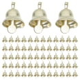 thumbnail image 1 of 100 Uds., Mini campanas doradas, colgantes, campanas colgantes decorativas navideñas creativas, accesorios de carillón de viento DIY, 1 of 7
