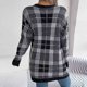 thumbnail image 4 of Cárdigan informal de manga larga con bolsillos y bloques de color para mujer, chaqueta, blusa de poliéster, 4 of 8