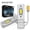 White, variant on MAXGTRS 2x H3 LED Headlight Canbus No Fan High Beam Car Fog Light Driving Lamp DRL 12V Mini Design