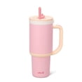 thumbnail image 1 of Ello Oasis Gobelet 30 oz avec Poignée et Paille Rétractable / Tasse en Acier Inoxydable Isolée Réutilisable 100 % Étanche, Cadeaux pour Ados Femmes Hommes / Garde Co, 1 of 9