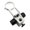 White, variant on jinwen Microscope Focus Bracket Industry 25mm Column Hole Diameter Part Mount Stand Black