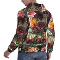 thumbnail image 6 of Lsque Stained Glass Floral Cake Pattern Casual Men's Hoodie,Hooded Sweatshirt with Kangaroo Pocket,Pullover Hoodie-XX-Large, 6 of 7
