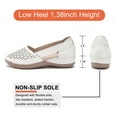 thumbnail image 4 of Gomelly Womens Loafers Comfy Wide Width Shoes Casual Sandals White Size 6.5, 4 of 8