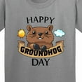thumbnail image 4 of Inktastic Happy Groundhog Day Cute Youth T-Shirt, 4 of 5