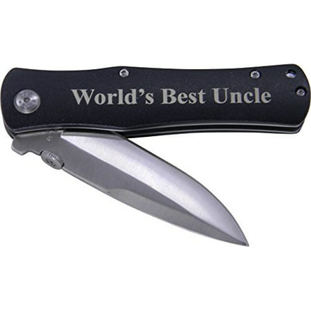 World's Best Uncle Folding Pocket Knife - Great Gift for Birthday or Christmas Gift for uncle (Best Sports Management Internships)
