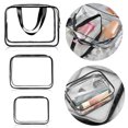 thumbnail image 4 of Clear Cosmetic Bag, Toiletry Bag   Waterproof Portable Convenient Practical PVC Material  For Outdoor For Hotel, 4 of 8