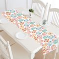 thumbnail image 2 of MKHERT Happy Easter Watercolor Multi-Colored Easter Eggs Table Runner Home Decor for Home Kitchen Dining Wedding Party 16x72 Inch, 2 of 3