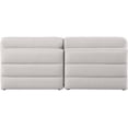 thumbnail image 4 of Maklaine Contemporary Beige Durable Linen Textured Fabric Modular Sofa, 4 of 9