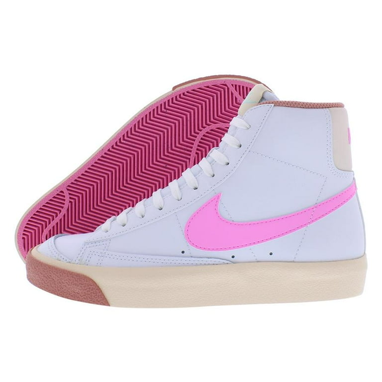 Nike Blazer Mid '77 GS Girls Shoes Size 7, Color: White/Pink