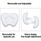 thumbnail image 5 of Bebé 2 en 1 Cabeza de bebé Almohada de soporte para el cuello Almohada de soporte para bebé en forma de plátano, Asiento de automóvil para niños pequeños Cochecito Soporte para el cuello Almohada, 5 of 5