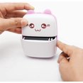 thumbnail image 3 of C9 White & Pink Pocket-Sized Bluetooth Thermal Printer - Portable Mini Mobile Photo Printer for Students, Error Question Organizer & Solver with 1 Printer, 1 Thermal Paper Roll, and 1 USB Charging, 3 of 6