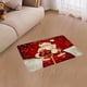 thumbnail image 3 of Alfombra antideslizante absorbente de franela festiva de Papá Noel y alce rectangular para cualquier habitación H, 3 of 7