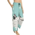 thumbnail image 3 of Kdxio Women's Comfy Stretch French Bulldog Taking a BathPrint Drawstring Pajama Pants-X-Large, 3 of 9