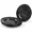Black, variant on Set of 4 Black Enamelware Metal 10 Inch Round Classic Dinner Plates with Splatter Design